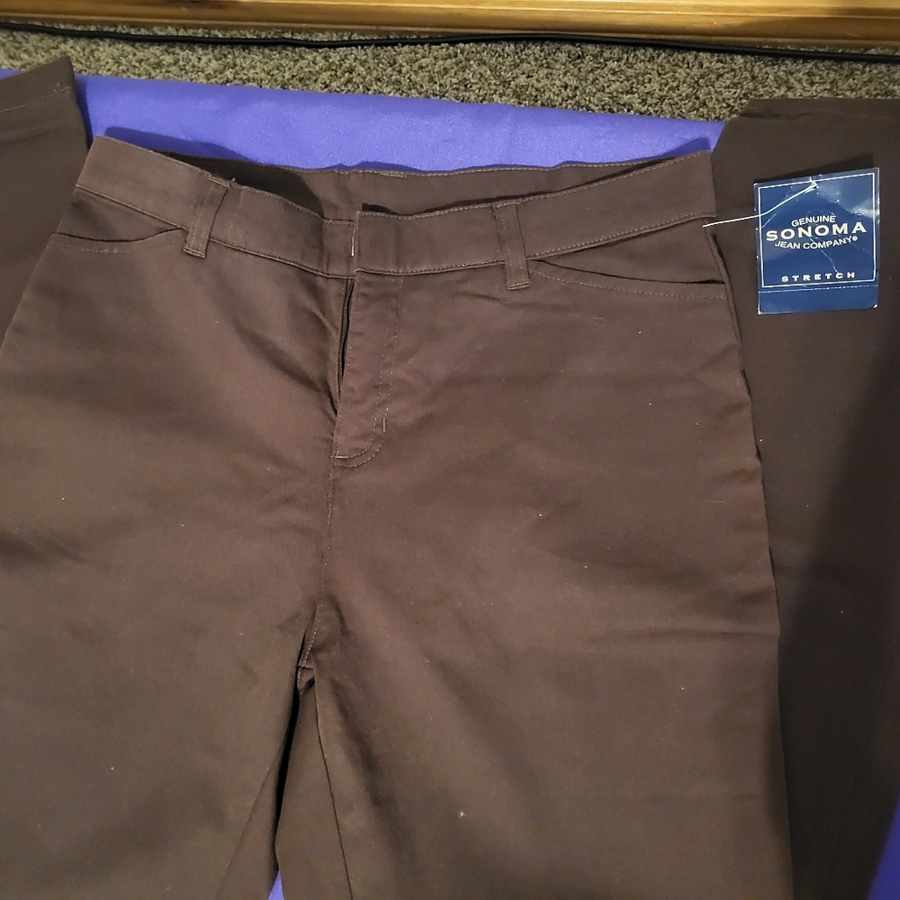 Sonoma NEW Brown Dress Pants Size 8